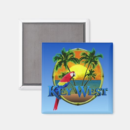 Key West Sunset Magnet (Vorderseite/Rückseite)