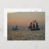 Key West Sunset Postcard Postkarte (Vorne/Hinten)