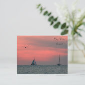 Key West Sunset Postcard Postkarte (Stehend Vorderseite)
