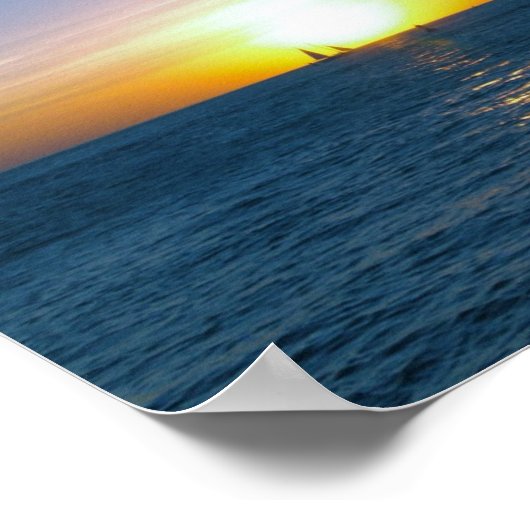 Key West Sunset Poster (Ecke)