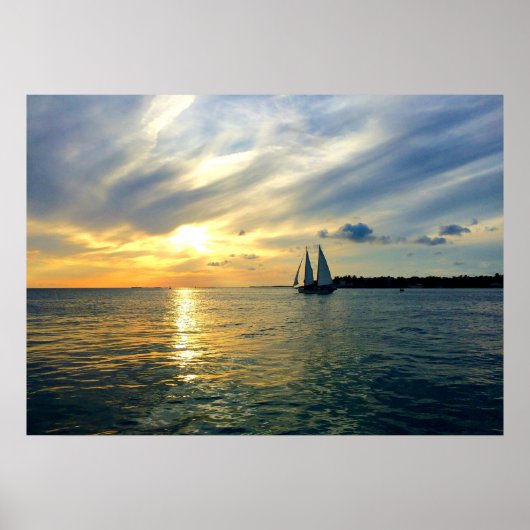 Key West Sunset Poster (Vorne)