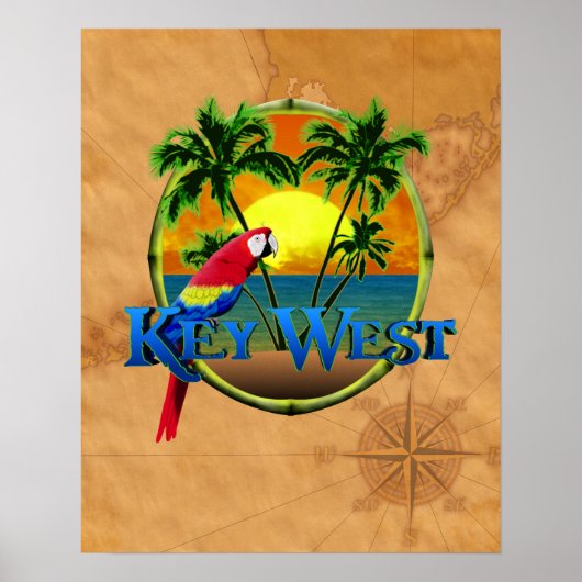 Key West Sunset Poster (Vorne)