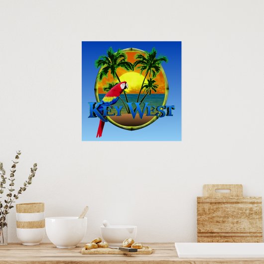 Key West Sunset Poster (Küche)