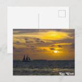 Key West Sunset Postkarte (Vorne/Hinten)