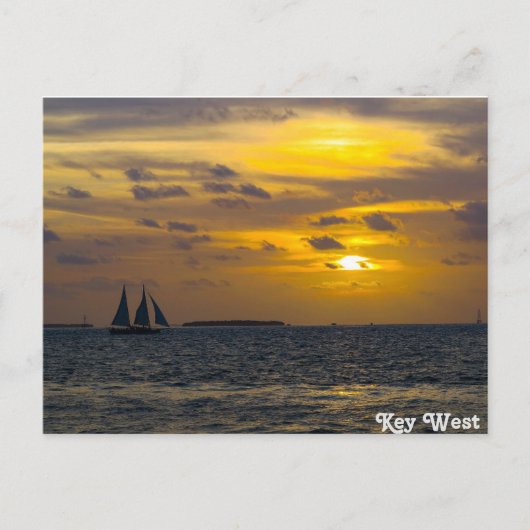 Key West Sunset Postkarte (Vorderseite)