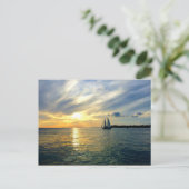 Key West Sunset Postkarte (Stehend Vorderseite)