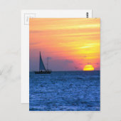 Key West Sunset Postkarte (Vorne/Hinten)