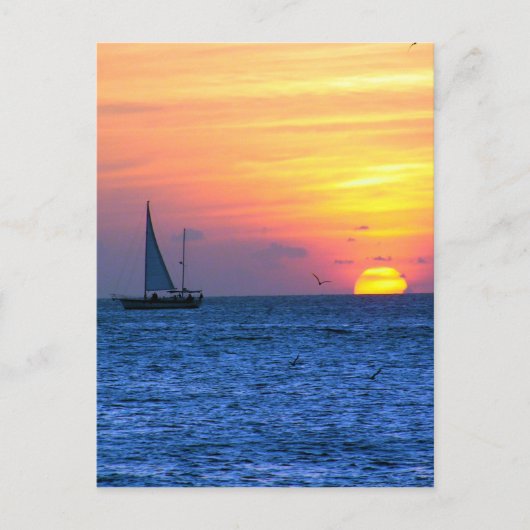 Key West Sunset Postkarte (Vorderseite)