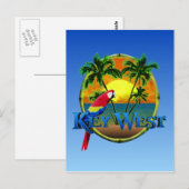 Key West Sunset Postkarte (Vorne/Hinten)