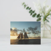 Key West Sunset Sail Foto Postkarte (Stehend Vorderseite)