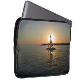Key West Sunset Sailing mit/ohne Namen oder Initia Laptopschutzhülle (Vorne Rechts)