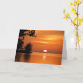 Key West Sunset, scenic photograph, Karte (Gelbe Blume)