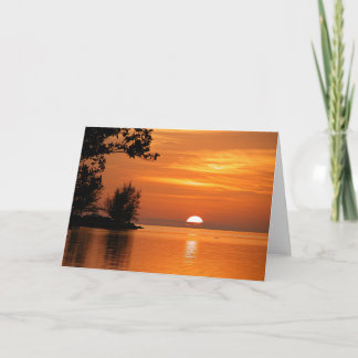 Key West Sunset, scenic photograph, Karte