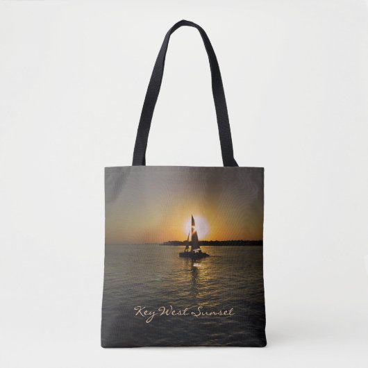 Key West Sunset Tasche (anpassbar) (Vorderseite)