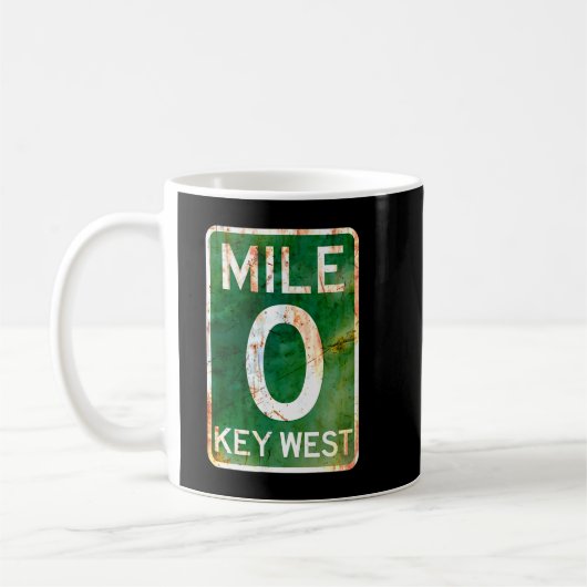 Key West T Shirt Mile 0 Florida Signature T-Shirt  Kaffeetasse (Links)