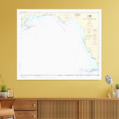 Key West to Mississippi River Nautical Chart Leinwanddruck (Insitu (Wohnzimmer))