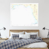 Key West to Mississippi River Nautical Chart Leinwanddruck (Insitu (Schlafzimmer))