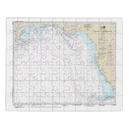 Key West to Mississippi River Nautical Chart Puzzle