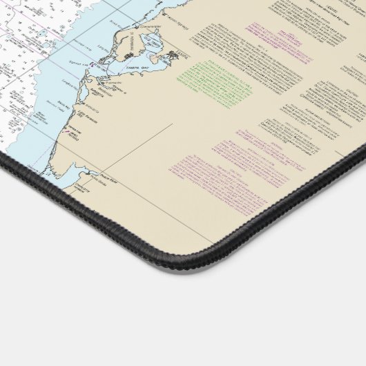 Key West to Mississippi River Nautical Chart Schreibtischunterlage (Ecke)