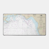 Key West to Mississippi River Nautical Chart Schreibtischunterlage (Vorderseite)