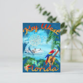 Key West Trop Rock Music Postkarte (Stehend Vorderseite)