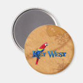 Key West und Map Magnet (Vorderseite/Rückseite)