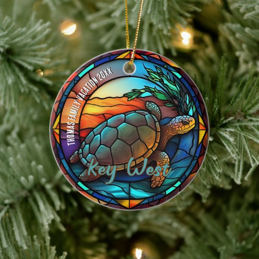 Key West Vacation Souvenir Keramik Ornament (Baum)