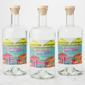 Key West Vibes Bachelorette Wochenende Alkoholflaschenetikett (Flaschen)