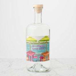 Key West Vibes Bachelorette Wochenende Alkoholflaschenetikett