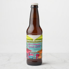 Key West Vibes Bachelorette Wochenende Bierflaschenetikett