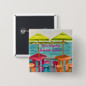 Key West Vibes Bachelorette Wochenende Button (Vorne & Hinten)