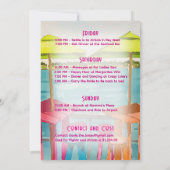 Key West Vibes Bachelorette Wochenende Einladung (Rückseite)