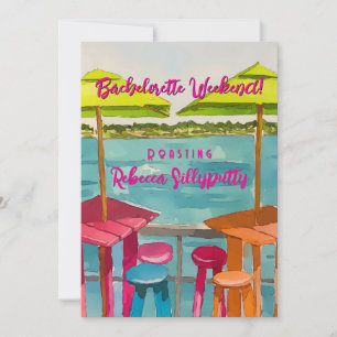 Key West Vibes Bachelorette Wochenende Einladung