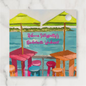 Key West Vibes Bachelorette Wochenende Geschenkanhänger (Rückseite)