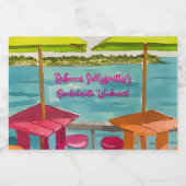 Key West Vibes Bachelorette Wochenende Schaumweinetikett (Einzelnes Label)