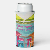 Key West Vibes Bachelorette Wochenende Selters Dosenkühler (Seltzer Vorderseite)