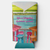 Key West Vibes Bachelorette Wochenende Selters Dosenkühler (Rückseite)