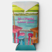 Key West Vibes Bachelorette Wochenende Selters Dosenkühler (Vorderseite)