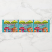 Key West Vibes Bachelorette Wochenende Wasserflaschenetikett (Einzelnes Label)