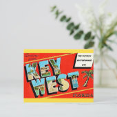 Key West Vintage Postkarte (Stehend Vorderseite)
