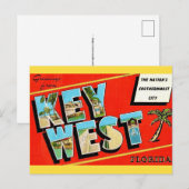 Key West Vintage Postkarte (Vorne/Hinten)