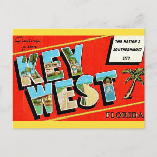 Key West Vintage Postkarte