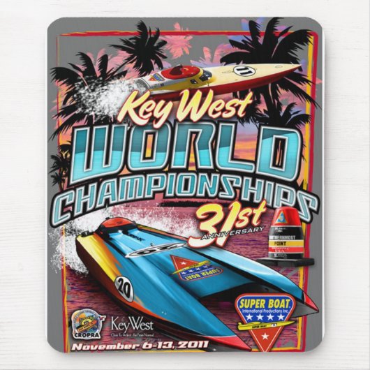 Key West-Weltchampions-Mausunterlage 2011 Mousepad (Vorne)
