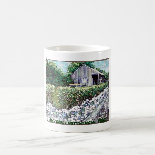 Key- Westflaschen-Wand-Tasse Kaffeetasse (Mittel)