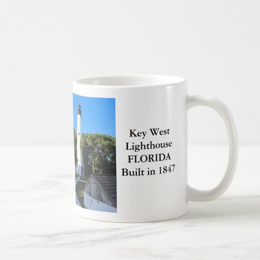 Key- Westleuchtturm, Florida-Tasse Kaffeetasse (Rechts)