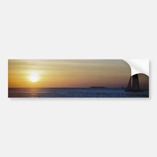 Key- Westsonnenuntergang Autoaufkleber (Vorne)