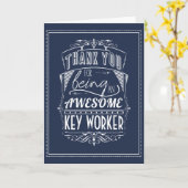 Key Worker Dankeschön Karte (Gelbe Blume)