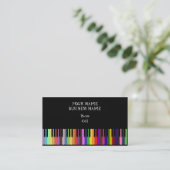 Keybaord - Musikindustrie-Karte Visitenkarte (Stehend Vorderseite)