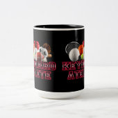 Keyboard Athlete Zweifarbige Tasse (Mittel)