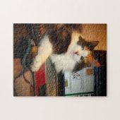 Keyboard Calico Kitty Jigsaw Puzzle (Horizontal)